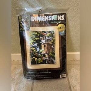 Needlepoint Kit - “Housesitting” 12”x16”